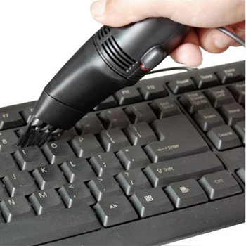 Mini USB Dulkių KLAVIATŪROS DULKIŲ cleaner Nešiojamas kompiuteris, PC Kompiuteris - Šeimos Office PC keybard valymo įrankis-juoda
