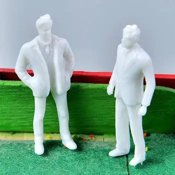 Mini White Žmogaus Pastato Smėlio Stalo Modelis 