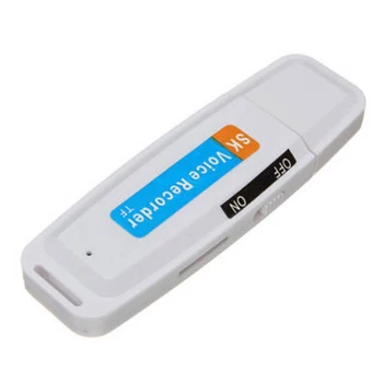 Mini Įkrovimo U Disko Plastiko Profesionalus Diktofonas Nešiojamų Parama TF Kortelę Garso Rašiklis, USB Digital Flash Drive