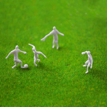 Miniatiūriniai Žmonės, 1:75, Sporto Grotuvo Modelis Unpainted Plastiko Futbolo Duomenys Smėlio Lentelė Architektūros Pastatų Išdėstymo 10vnt/daug