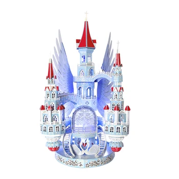 MMZ MODELIO 3D Metalo Dėlionės Paveikslėlį Karalystės verslo Angelo Pilis Modelis 