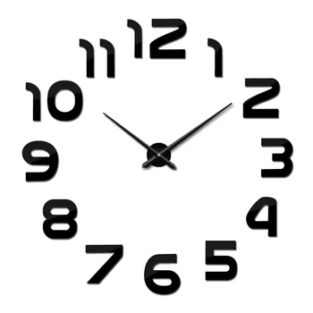 Modernus Dizainas Kvarcinis Laikrodis Mados Žiūrėti Veidrodis Lipduką 