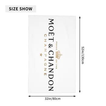 Moet & Chandon Šampanas Paplūdimio Rankšluosčiai, Didelio dydžio Vonios Rankšluosčiai,XL Asmeninį Dizainą, Prabangos Paplūdimio Towels_mystyj02
