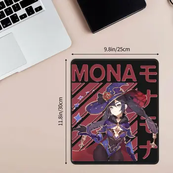 Mona Genshin Poveikio Nuostabi Pelės Mygtukai Anime Žaidimas Vandeniui Gumos Kilimėlis Gamer Kompiuteris, Nešiojamas Padas