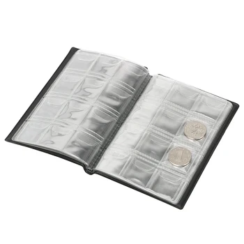 Monetos Turėtojas Albumus Dovanos 120 Kišenės Monetas Kolekcijos Albumas, Knyga, Mini Cento Moneta Saugojimo Krepšys Rinkti Pinigus Organizatorius