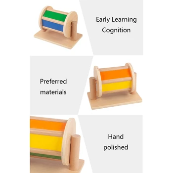 Montessori Mokymo Pagalbos Montessori Mediniai Tekstilės Ir Būgno 0-3 Metų Amžiaus Ic Klasės Kūdikių Ankstyvojo Ugdymo Švietimo Žaislai