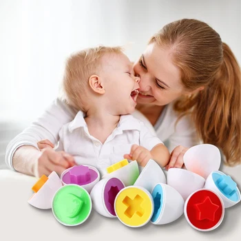 Montessori Twist Kiaušinių Žaislo Formos Rungtynės Pažinimo Žaislai Vaikams Ealy Švietimo Žaislas Įspūdį Modeliavimas Kiaušinių Modelis Įdomus Žaidimas