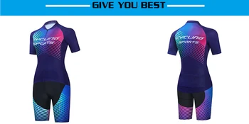 Moteris Dviračių Džersis Nustatyti, violetinė vasaros 2021 MTB Kelių Dviračių Drabužių Kvėpuojantis Kalnų dviračiais Drabužių Quick-Dry Dviračių Rinkinys
