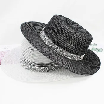 Moters Saulės Kepurės aukštos kokybės Moterų Kepurės Snapeliu Vasaros Bžūp Atsitiktinis Fedoras Atspalvį Skrybėlę Tuščias Top Hat merginų Paplūdimio skrybėlę