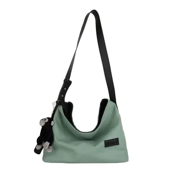 Moterų maišas Drobės rankinės naujų 2020 m. naujų korėjos versija pečių maišą nešti maišą krepšys paprastos merginos drobė maišelis studentų krepšys