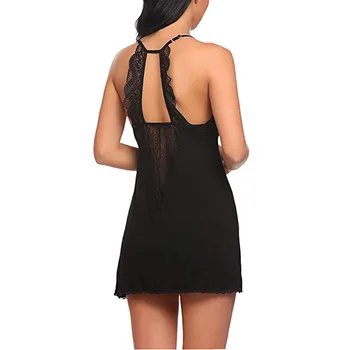 Moterų Šilko Rinkiniai Nightgowns Sexy Nėrinių Satino Sleepwear Nightdress Namuose Dėvėti Vasarą Backless Miego Lounge Naktį Šilko Suknelė 2021