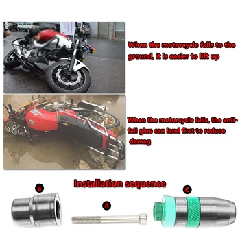 Motociklo CNC Aliuminio Avarijos Pagalvėlės Išmetamųjų Slankmačiai Katastrofos apsaugos Yamaha MT-07 MT07 mt 07-2020 m. 2018 m. 2019 m.