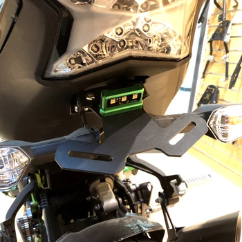 Motociklų Aksesuarų Licenciją Plokštės Rėmas Mount Turėtojas Laikiklis su Šviesos diodų (LED) Už Kawasaki Z900 Z 900 ABS 2017 2018 2019 2020