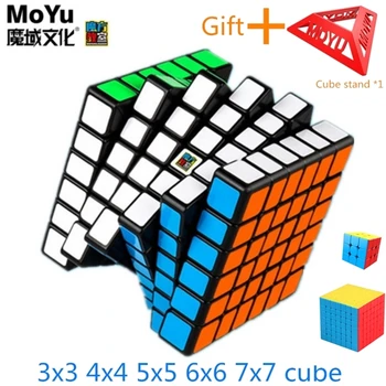 MoYu meilong 2x2~7x7x7 Magic cube 3x3 Greitis kubo 7X7 Įspūdį Cubo Magico Profissional Game cube Švietimo Žaislai Vaikams
