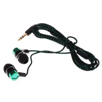 MP3 In-Ear Laidinio 3.5 mm Ausinių Modelio Tinklelio Linija Apkalos Ausinių žemų dažnių garsiakalbis Stereo Universali laisvų Rankų įranga Su Mikrofonu