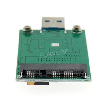 MSATA į USB adapteris mSATA SSD 3 USB 3.0 konverteris mini PCI-e adapterį Kortelės