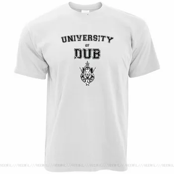 Muzikos T-Shirt Universiteto Dub Šūkis Patyrusiam Garso Sistemą, Reggae Žingsnis TEE Marškinėliai Medvilnės trumpomis Rankovėmis