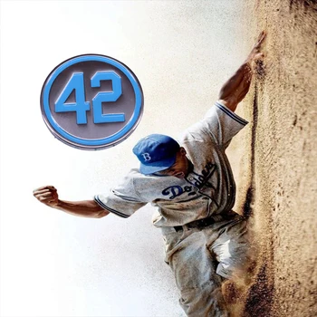 Mėlyna Skaičius 42 Pagerbimo Baseballs 