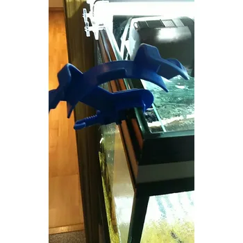 Mėlyna Žuvų Akvariumo Filtravimo Vandens Vamzdžio Filtras Žarnos Laikiklį, Pritvirtinkite Vamzdelį Bakas Tinka Priedai Mažiau Nei 1.3 cm Stiklo FA003