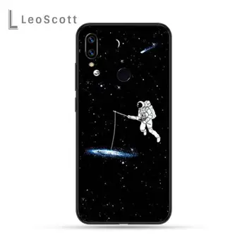 Mėnulis Astronautas Telefoną Atveju Xiaomi Redmi 4 Pastaba 4x 5 6 7 8 pro S2 PLUS 6A PRO