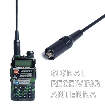 Na-771 SMA - F Moterų Dual Band Antena VHF/UHF Signalas Pratęsti Stiprintuvo Minkštas Antena už Baofeng UV-5R 82 BF-888S Walkie Talkie