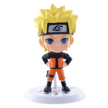 Naruto Shippuden Anime Veiksmų Skaičius, Hatake Kakashi 19 Q Versija Modelį, 7CM PVC Uzumaki Naruto Statula Kolekcines Žaislas Figma Dovana