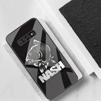 Nash Žvejybos Logotipas Telefono Atvejais Grūdintas Stiklas Samsung S20 Plius S7 S8 S9 S10 Plus Pastaba 8 9 10 Plius
