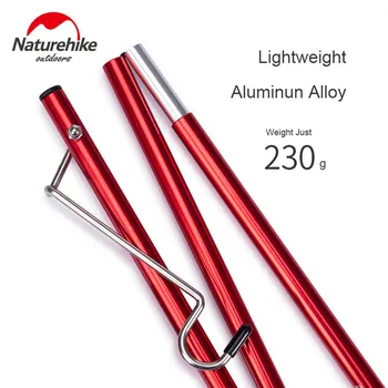Naturehike Ultralight 230g Šviesos Stulpų Nešiojamų Aliuminio Lydinio Lankstymo Mažos Lempos Stulpą Kempingas Įrankių Kelionės Lauko Reikmenys
