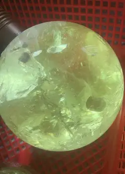 Natūralus geltonasis kvarcinio Krištolo Rutulį Magija Mineralinių Srityje， natūralaus akmens gydymo kristalų reiki, Gem Surinkimo namų gruodis