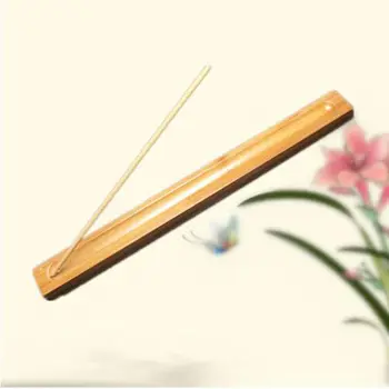 Naudinga Bambuko Medžiaga Klijuoti Plokštė Smilkalų Laikiklis Kvapnios Ware Stick Smilkalų Degiklis bambuko linija smilkalų degiklis