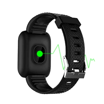 Nauja 116 Plus Smart Žiūrėti Vandeniui Kraujo Spaudimas FitnessTracker Širdies Ritmo Monitorius Pedometer Smartwatch Apyrankę Juosta D13