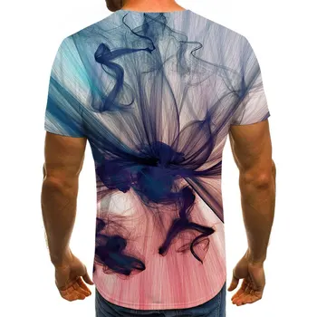 Nauja 3D spausdinimo gyvūnų tigras kietas ir įdomus T-shirt vandenyno žuvų vasaros atsitiktinis viršų T-shirt apvalus kaklas mados T-shirt