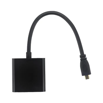 Nauja Micro-HDMI į VGA Adapteris, Kabelis, 1080P Vaizdo Keitiklis su Garso jungtis, USB Maitinimo Kabelis Fotoaparato Aviečių Pi 4