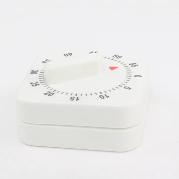 Nauja Stiliaus Naujovė Baltas Kvadratas 60 Minučių Mechaninis Laikmatis Priminimas Skaičiavimo Virtuvės Valgių Tiekimas Priedai