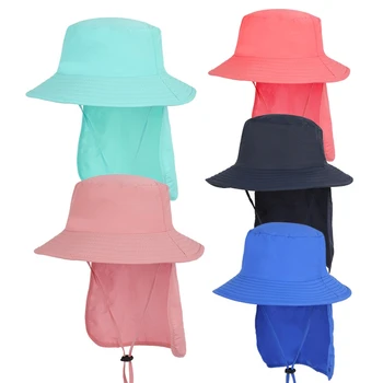 Nauja Vasaros Lauko Paplūdimio Sporto Skrybėlę Baby Sun Skrybėlę Kūdikių Reguliuojamas Bžūp Vaikų Anti UV Apsauga Kelionės Paplūdimio Kepurės Lauko Skrybėlę