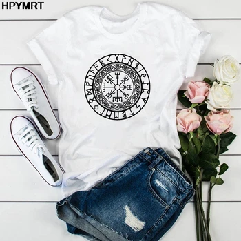 Nauja Vasaros Moterims T-shirt Paslaptinga magija Grafika Atspausdinta Tshirts Atsitiktinis Viršūnes Tee Harajuku Vintage White marškinėliai Moterų Drabužiai