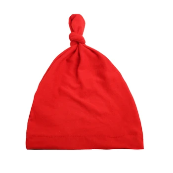 Naujagimio Priedai vientisos spalvos Megzta kepurė Su smailų Kampą Kepurė Kūdikiui Minkštos Medvilnės Skrybėlę