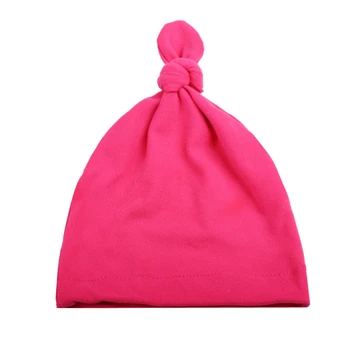 Naujagimio Priedai vientisos spalvos Megzta kepurė Su smailų Kampą Kepurė Kūdikiui Minkštos Medvilnės Skrybėlę