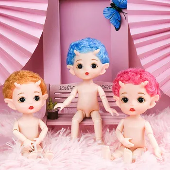 Naujas 13 Kilnojamojo Bendras 16cm Bjd Doll Nuogas Kūdikis Mados Dress Up Play House Mergina Žaislas 1/12 Bendras Lėlės 