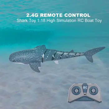 Naujas 2.4 G Nuotolinio Valdymo Ryklys Žaislas 1:18 High Modeliavimas RC Valtis Žaislas USB Įkrovimo Povandeninis laivas Ryklys Modelis Vaikams, Žaislai, Dovanos