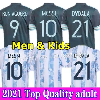 Naujas 2021 Argentina Jersey Nacionalinė Komanda namuose toli futbolo marškinėliai 20 21 MESSI DYBALA AGUERO LO CELSO MARTINEZ suaugusių Vyrų marškinėliai