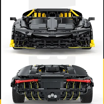 Naujas 2021 Super Sport Black Automobilių Blokai Garsaus Greičio Lenktynių Automobilio Modelį