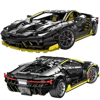 Naujas 2021 Super Sport Black Automobilių Blokai Garsaus Greičio Lenktynių Automobilio Modelį