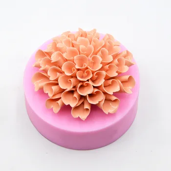 Naujas 3D Gėlių Muilo Pelėsių Hydrangea Minkštas Pyragas Silikono Formos Tortas Dekoravimo Priemonės 