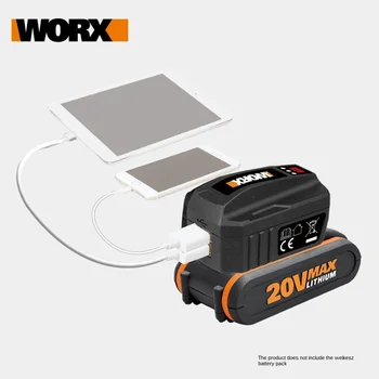 Naujas atvykimo WORX 20V usb įkroviklis banko jungties 20V baterija WA4009 TILPTŲ visi worx 20V bateriją, kaip pic parodyti