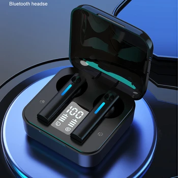 Naujas Bluetooth Ausines T13 Belaidės Ausinės LED TWS su Mikrofonu Ausinės, Triukšmo slopinimo Ausines Ausinių