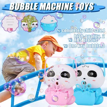 Naujas Burbulas Ginklų Mielas Panda Automatinis Muilo Burbulas Mašina Vandens Burbulo Pūtimo Muzikos Lauko Žaislus Vaikams Juguetes Brinquedos Žaislas