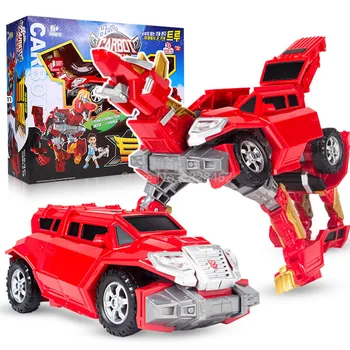 Naujas Didelis Sveiki, Carbot Transformacijos Robotas Žaislai Veiksmų Skaičiai Dvi Režimas Deformacijos Automobilį Policijos Vilkas Žaislas Vaikams, Dovana