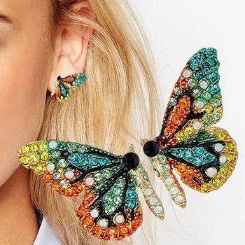 Naujas Europos ir Amerikos mados asmenybės trumpas drugelio ausis nagų spalva gręžimo šalies aksesuaras ausies nagų
