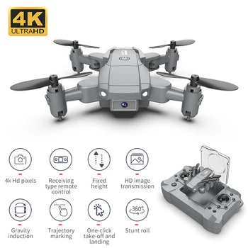 Naujas KY905 Mini drone 4K HD dvigubo objektyvo Mini drone WiFi 1080p realaus laiko dėžė FPV drone sekite mane sulankstomas RC quadrotor žaislas